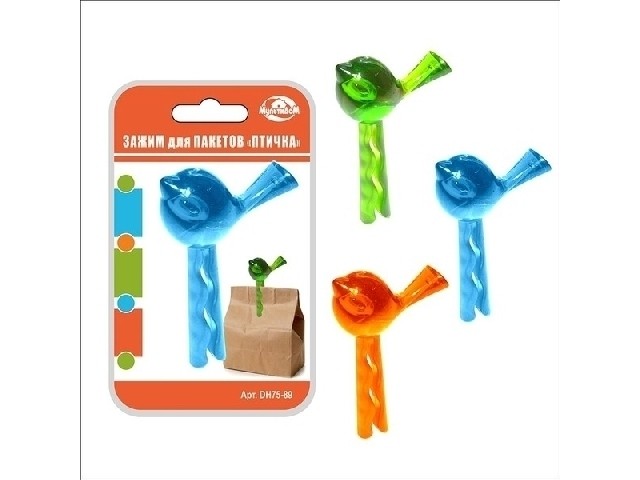 Зажим для пакетов Птичка DH75-89